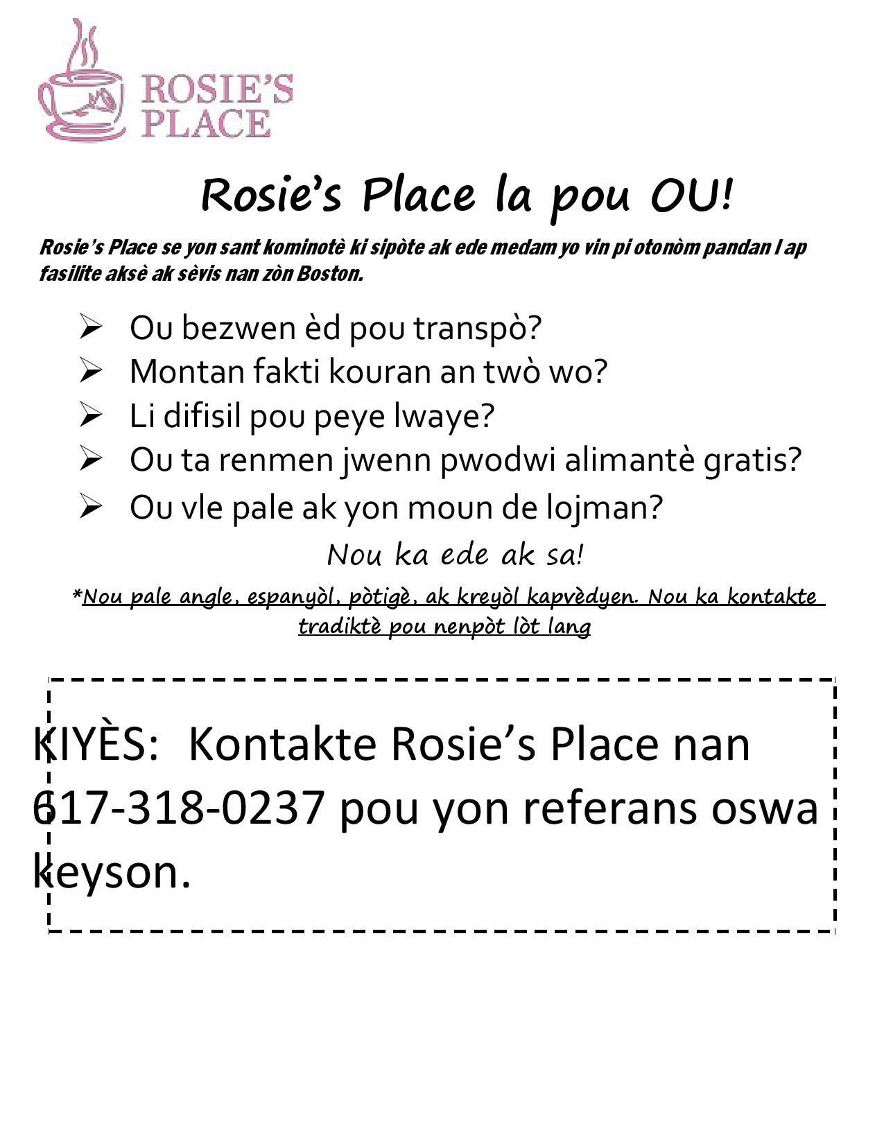 Rosie's Place School Collaborative 2 